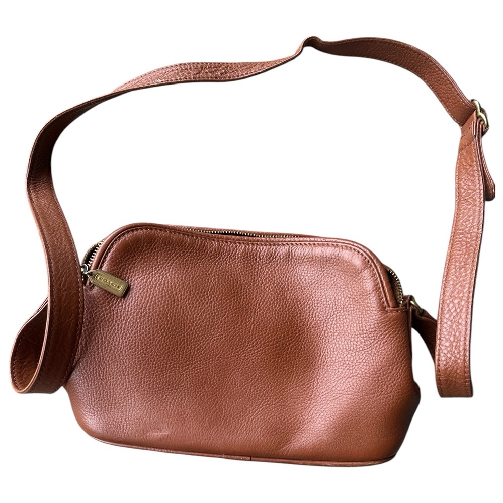 COACH Sonoma Natural Grain Double Zip Satchel Rare